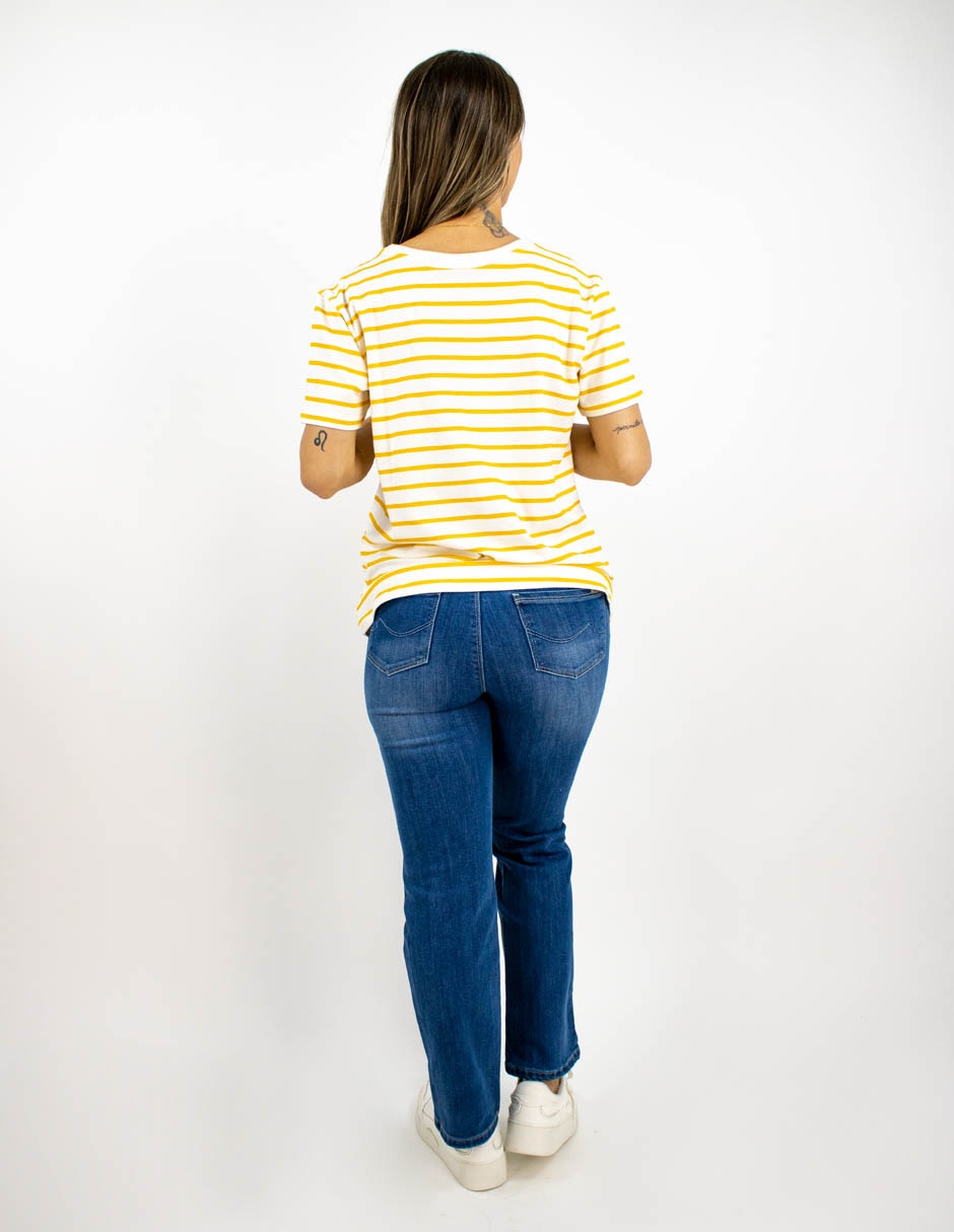Playera manga corta cuello redondo para mujer 2