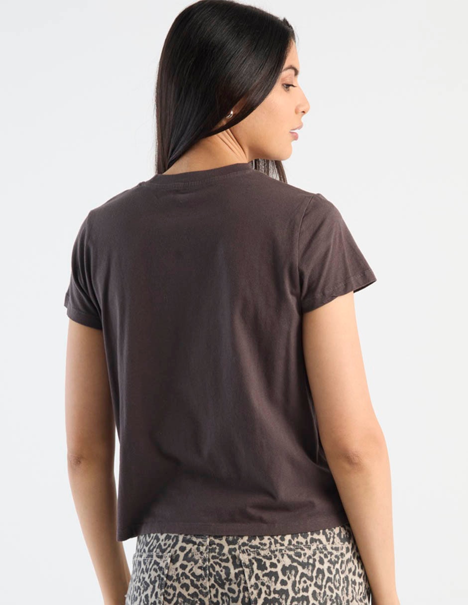 Playera manga corta cuello redondo para mujer 2