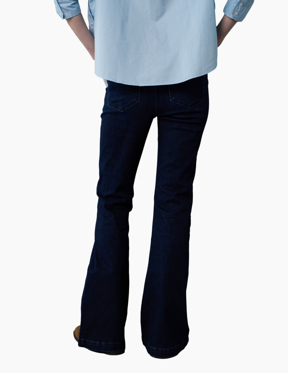 Jeans flare Denim para mujer 1