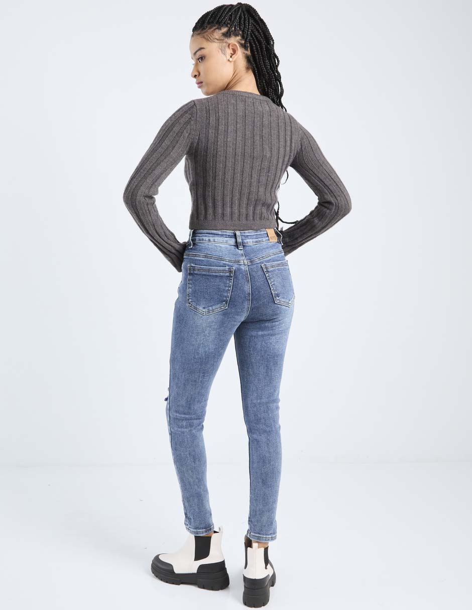 Jeans relaxed skinny para mujer 2