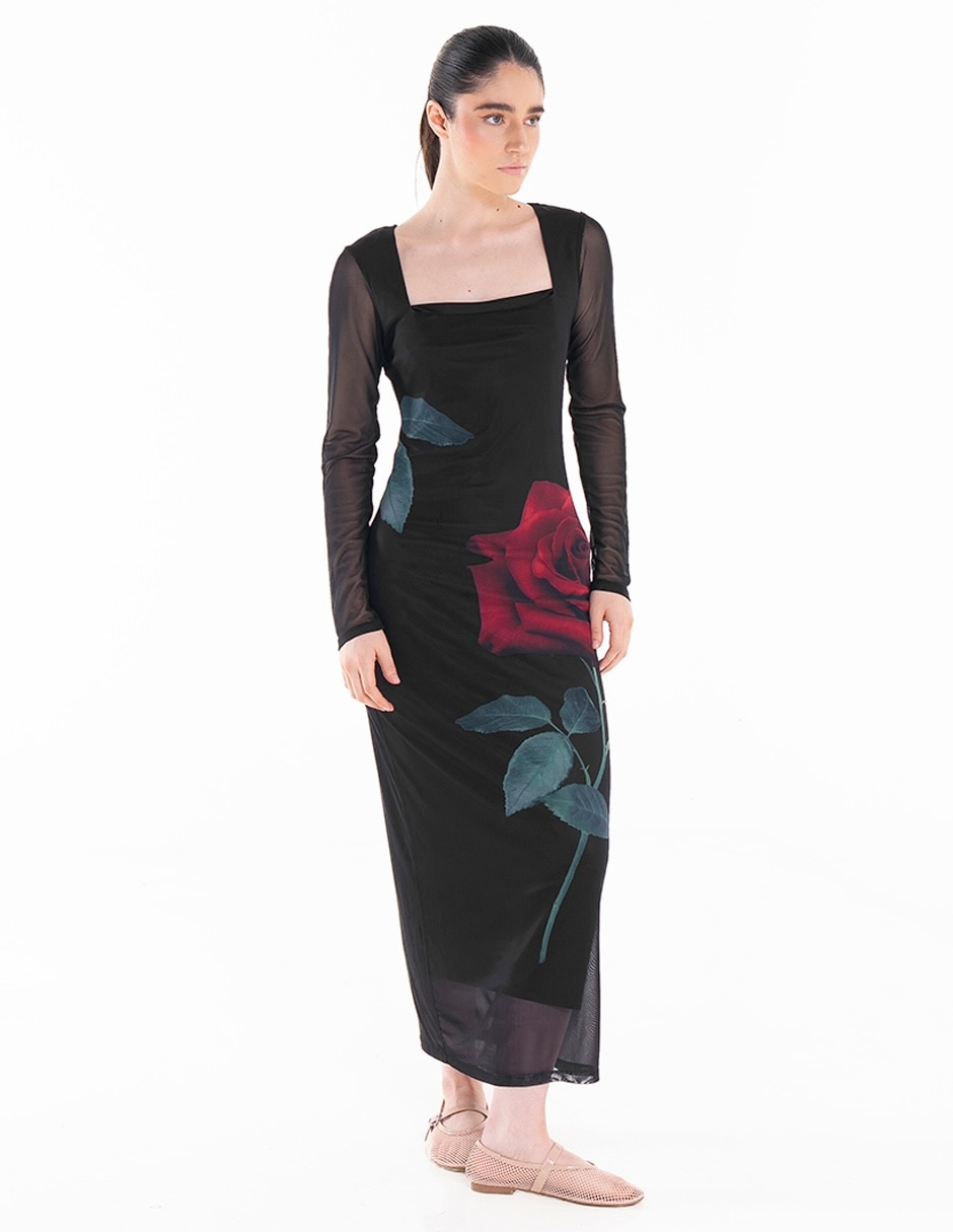 Vestido largo casual para mujer 3