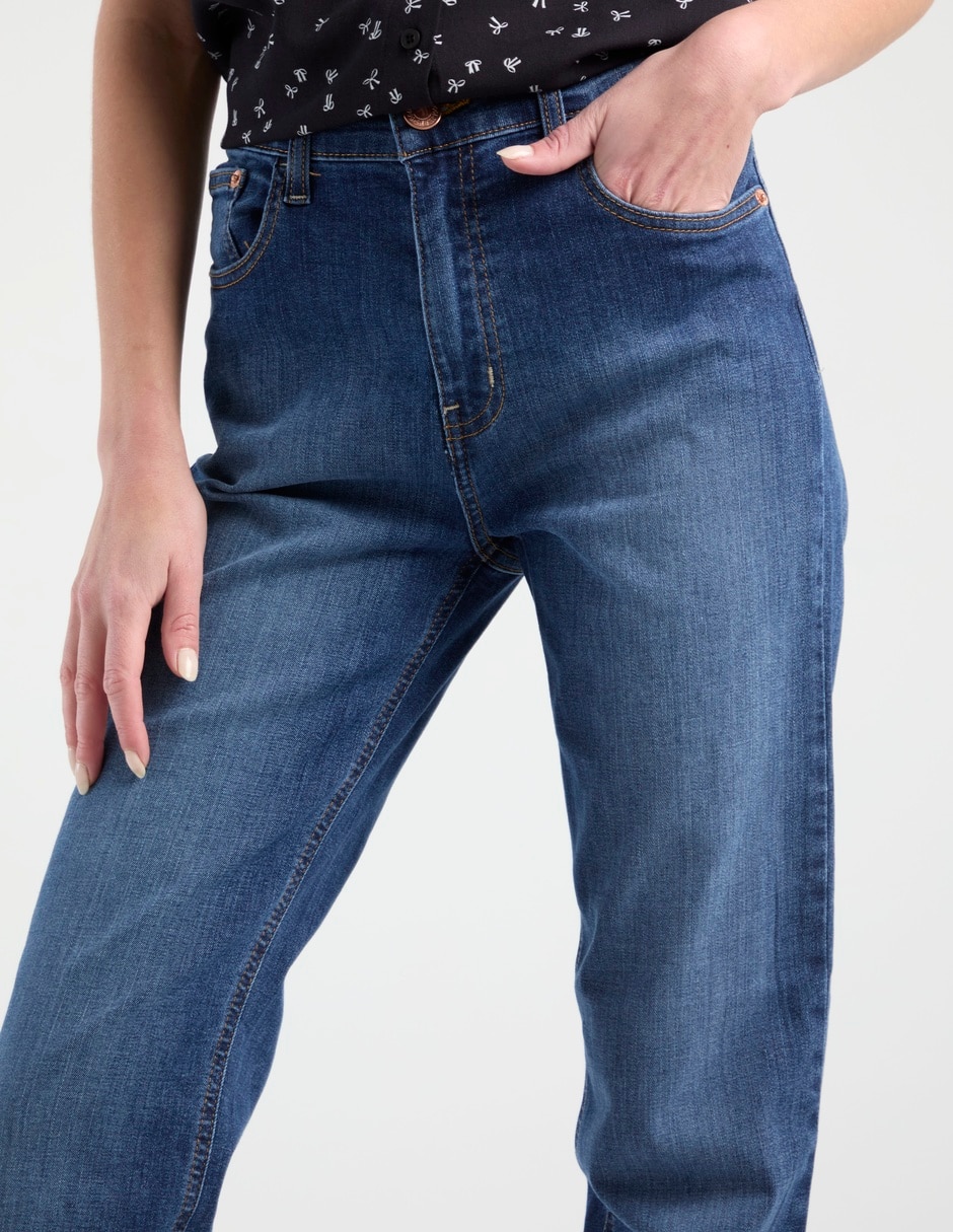 Jeans straight para mujer 4