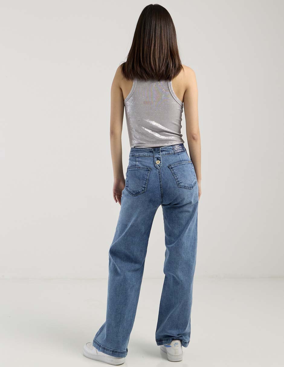Jeans wide leg para mujer 2