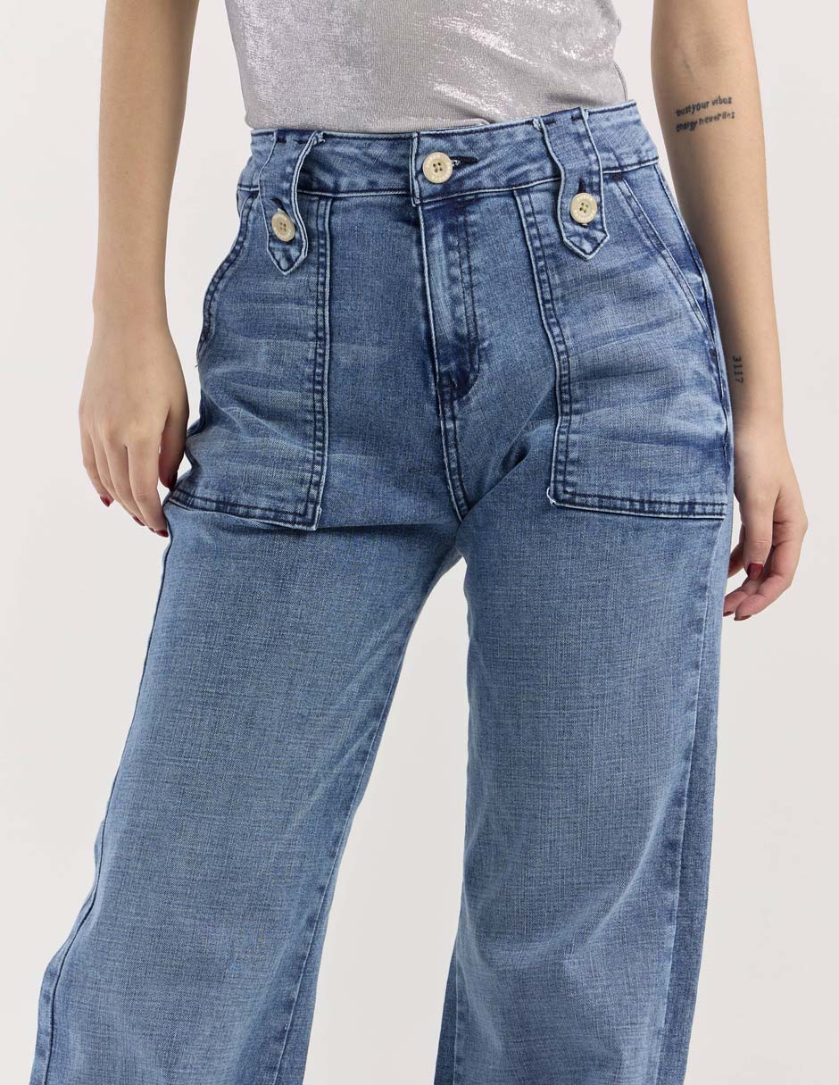 Jeans wide leg para mujer 4