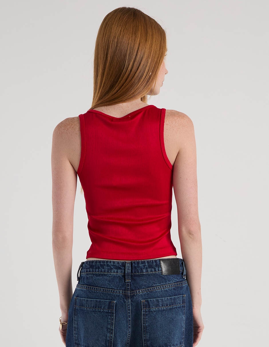 Top cuello redondo tirante ancho 5