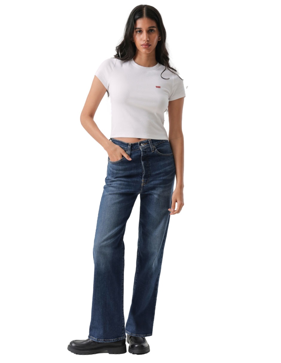 Jeans straight para mujer 6