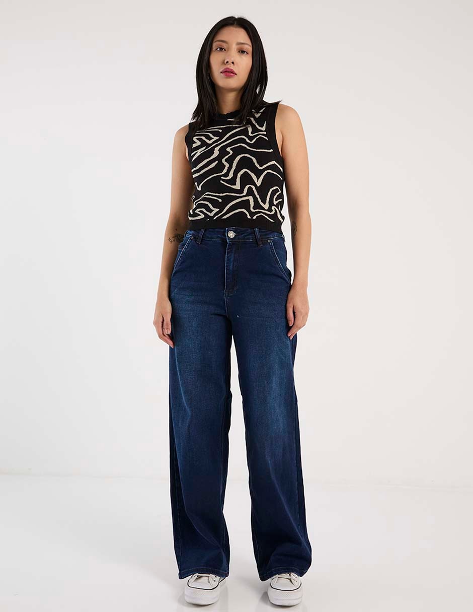 Jeans relaxed baggy para mujer 3