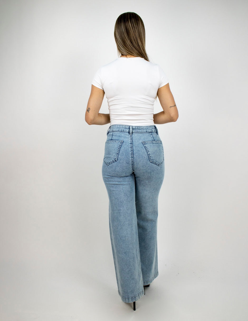 Jeans wide leg para mujer 2