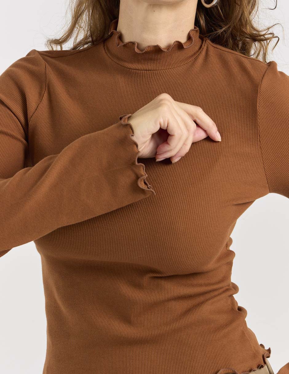 Blusa manga larga para mujer 4