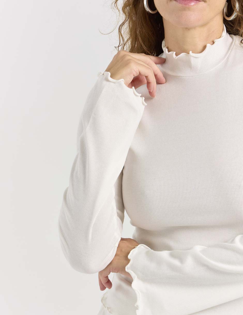 Blusa manga larga para mujer 4