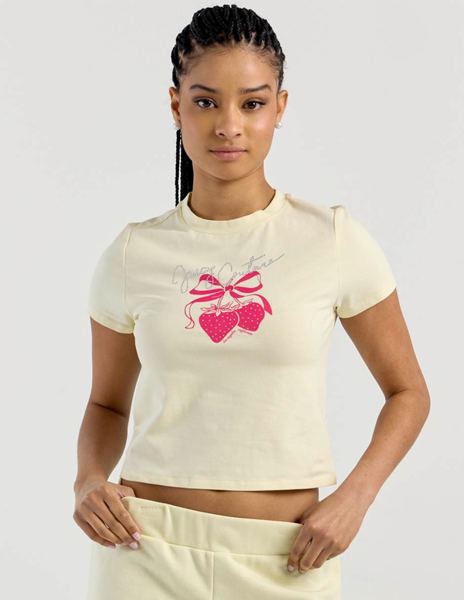 Playera manga corta cuello redondo para mujer 2