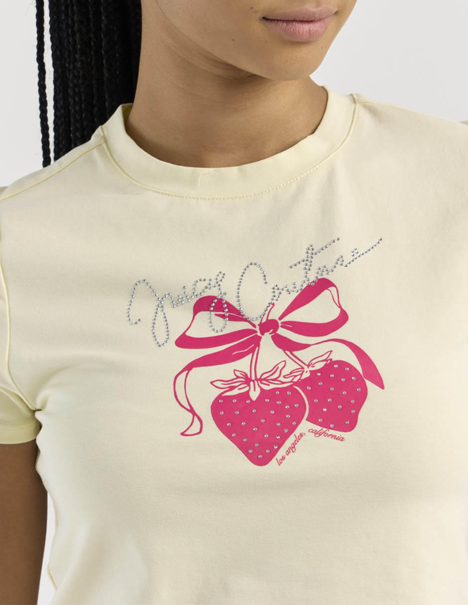 Playera manga corta cuello redondo para mujer 5