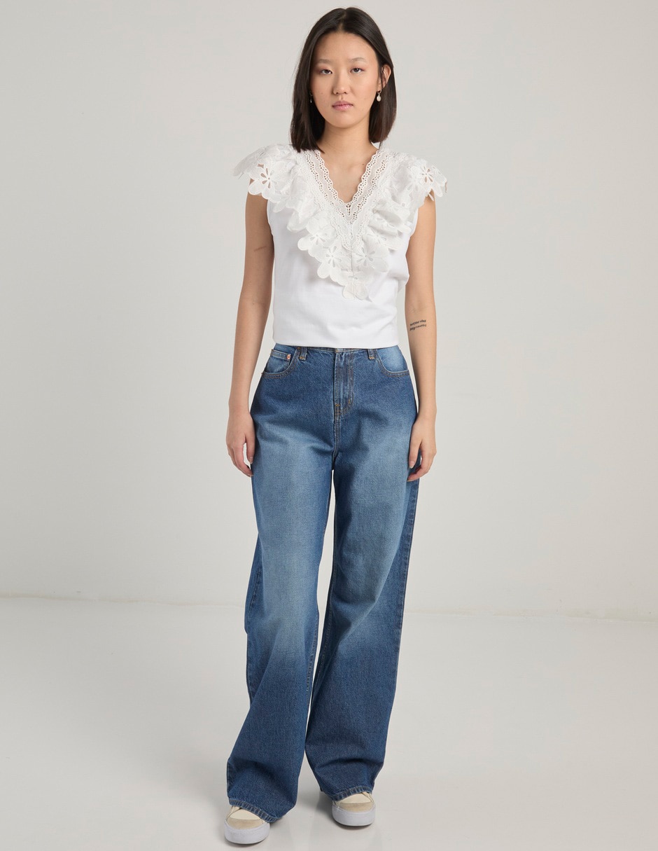 Jeans relaxed wide leg para mujer Jeans relaxed wide leg para mujer