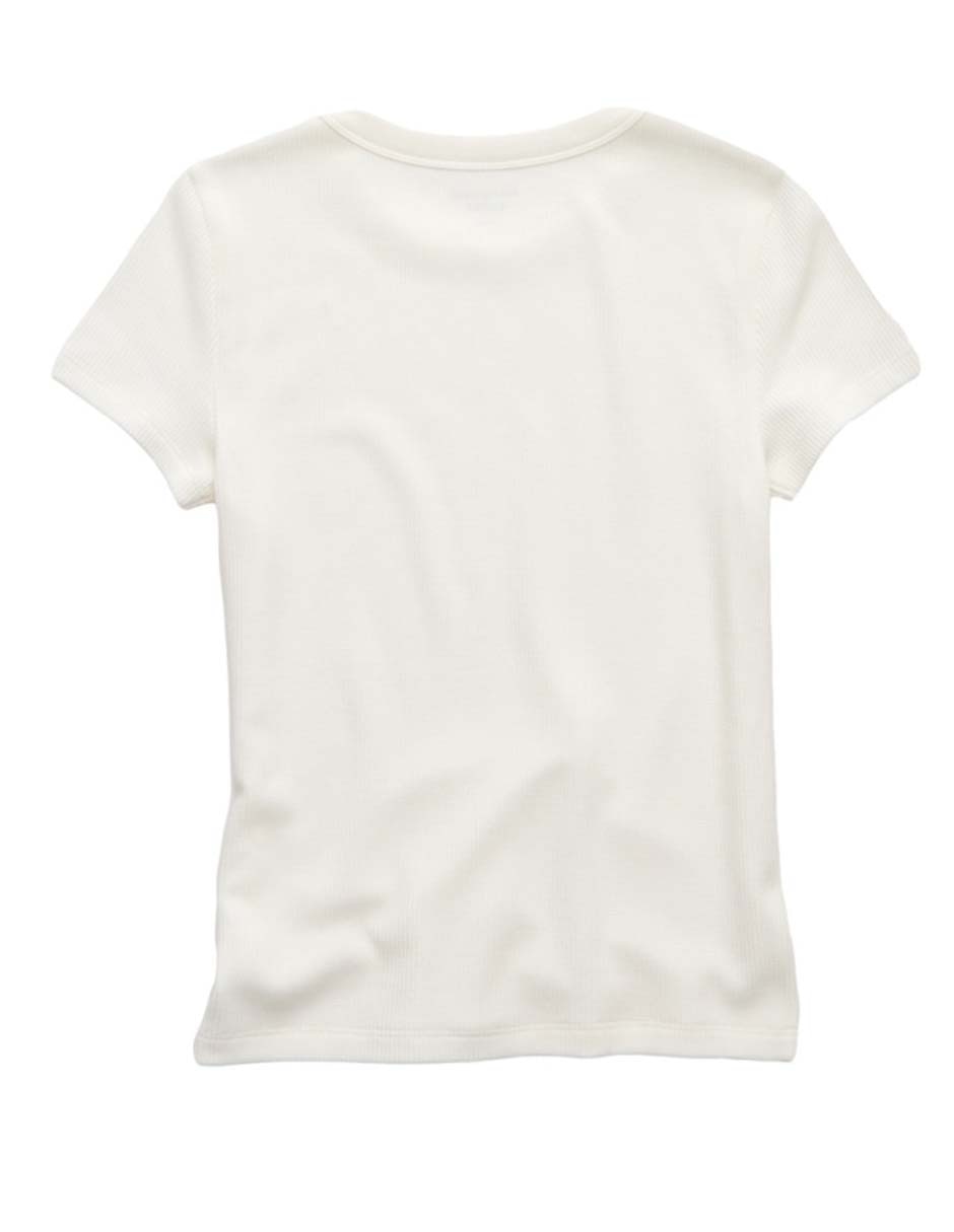 Playera manga corta cuello redondo para mujer 2