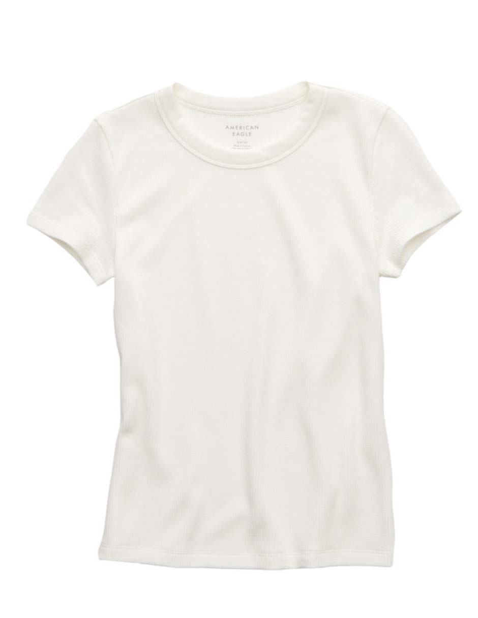 Playera manga corta cuello redondo para mujer 3