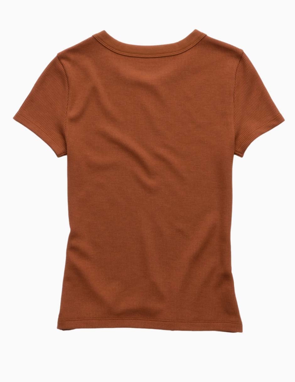 Playera manga corta cuello redondo para mujer 2