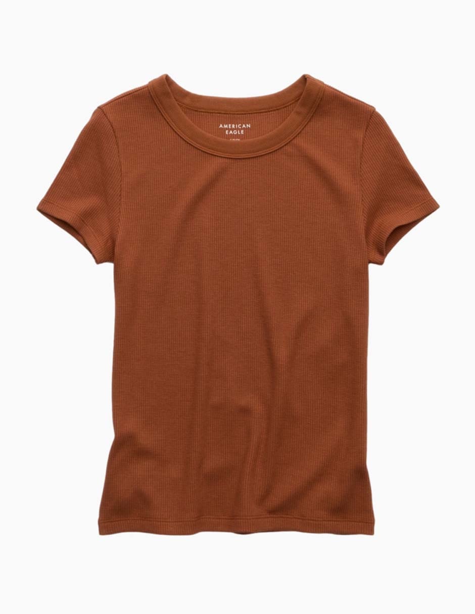 Playera manga corta cuello redondo para mujer 3