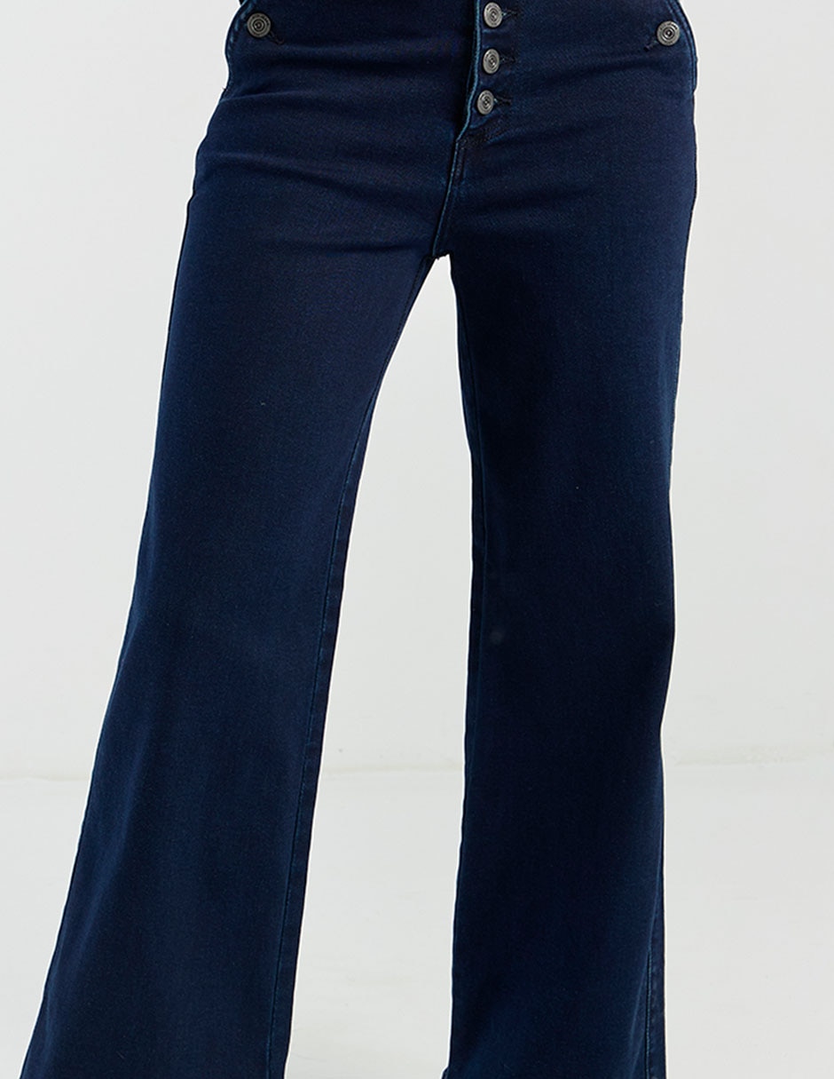 Jeans jogger wide leg para mujer 5