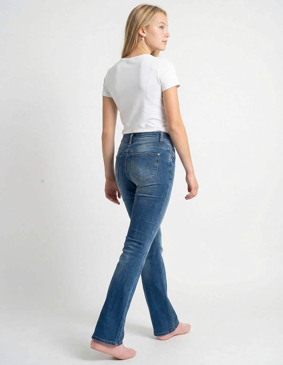 Jeans flare cintura para mujer 2