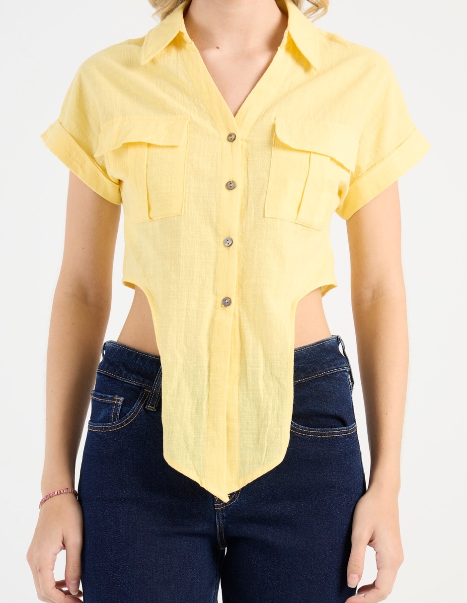 Blusa manga corta para mujer 7