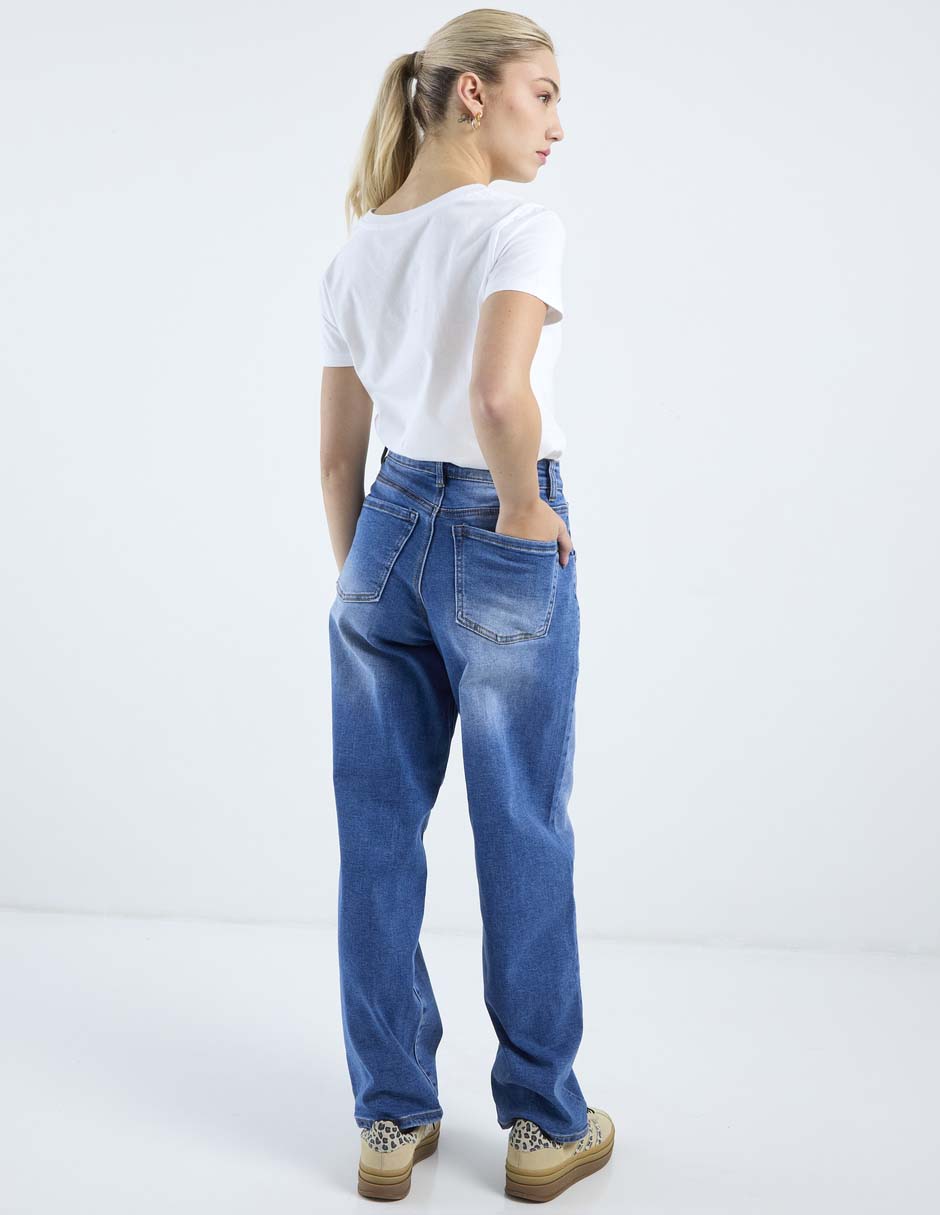 Jeans carpenter barrel cintura alta para mujer 6