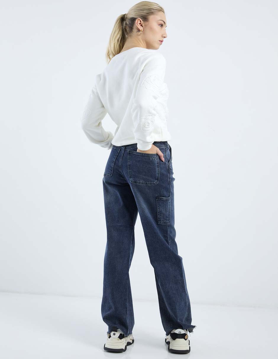 Jeans slim cintura baja para mujer 6