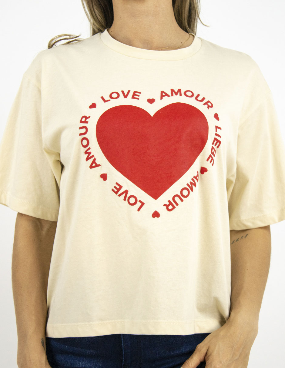 Playera manga al codo cuello redondo para mujer 4