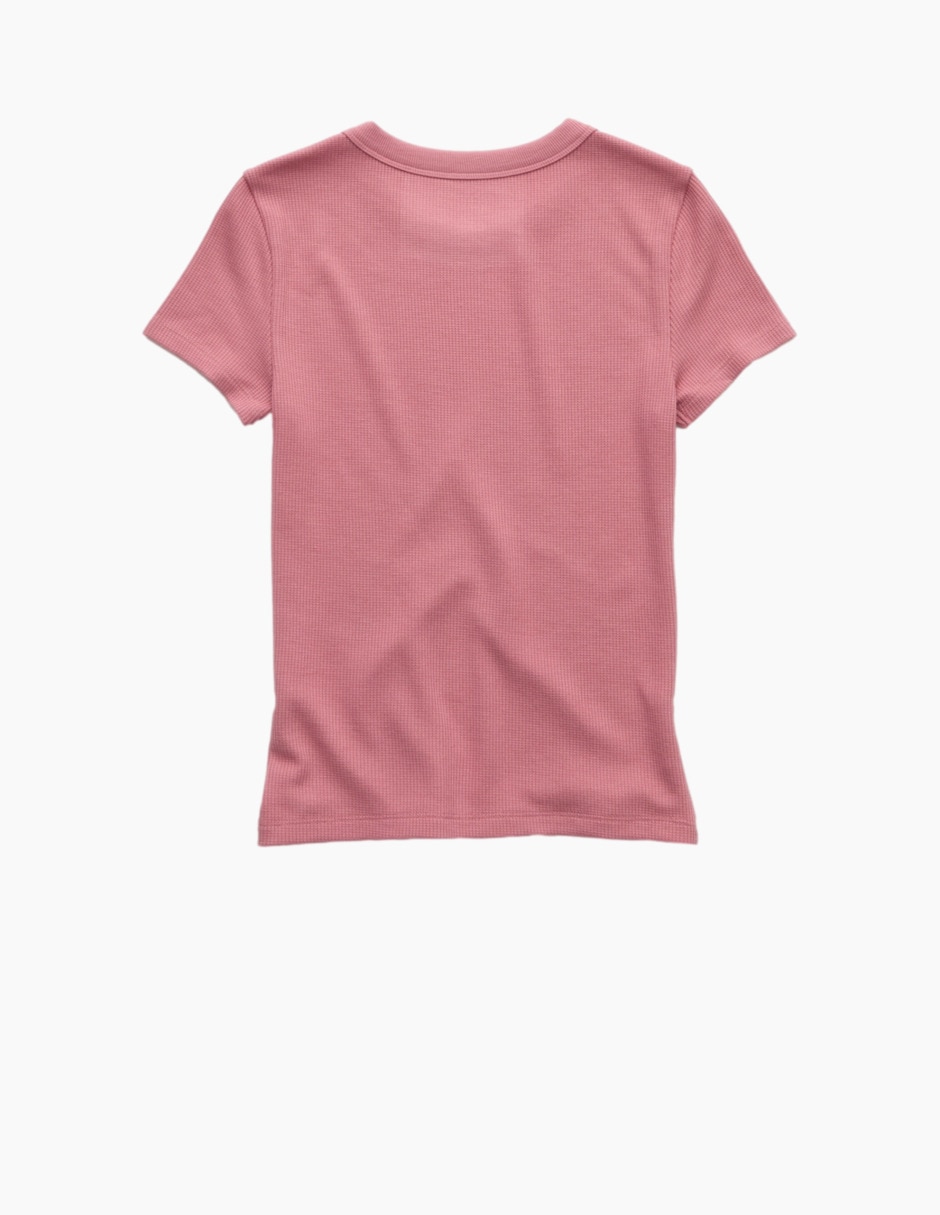 Playera manga corta cuello redondo para mujer 2