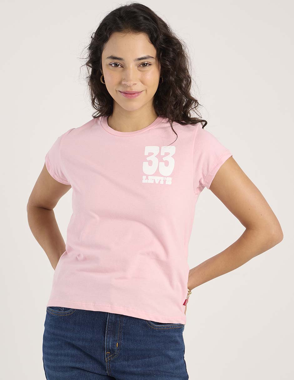 Playera manga corta cuello redondo para mujer 2