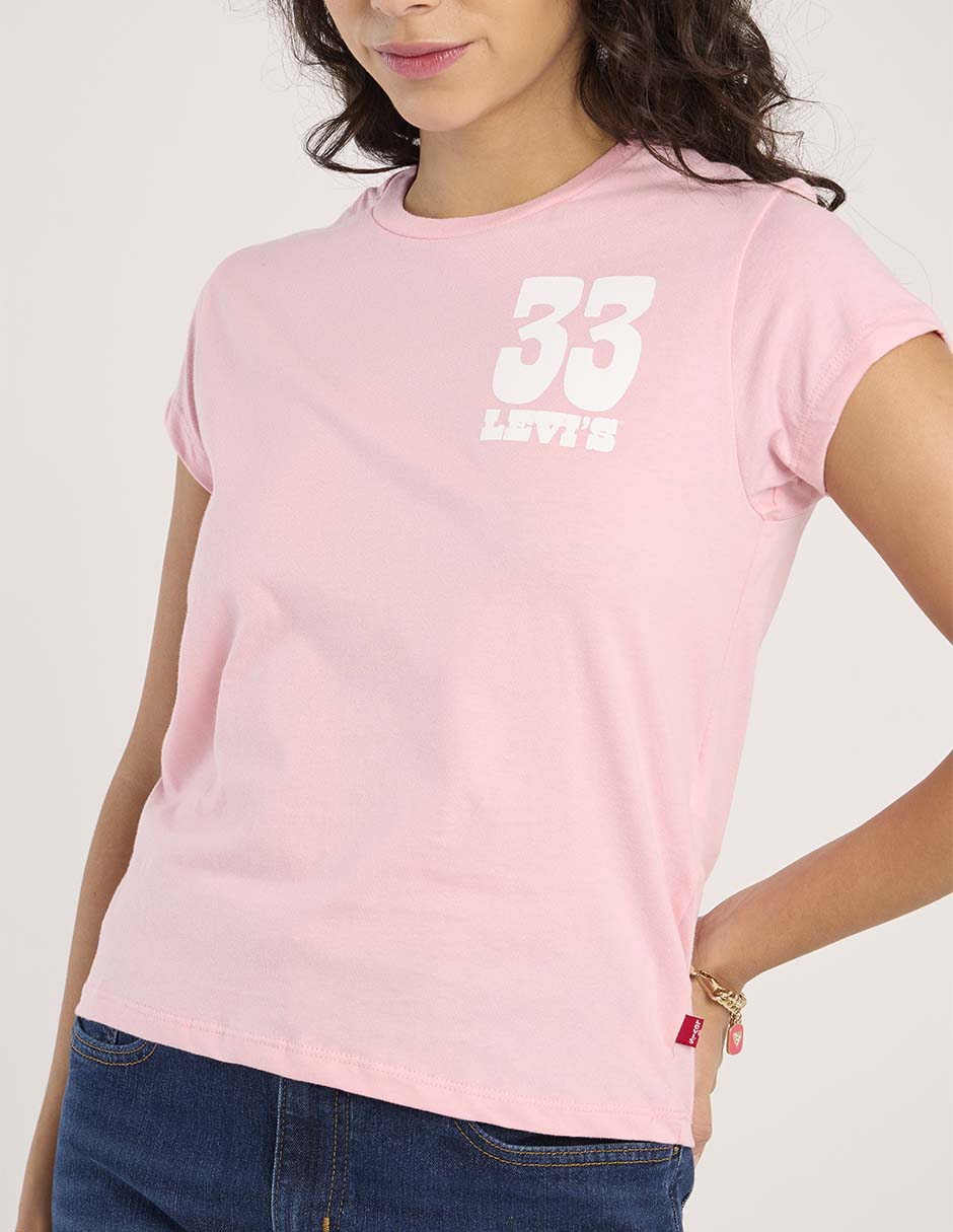 Playera manga corta cuello redondo para mujer 5