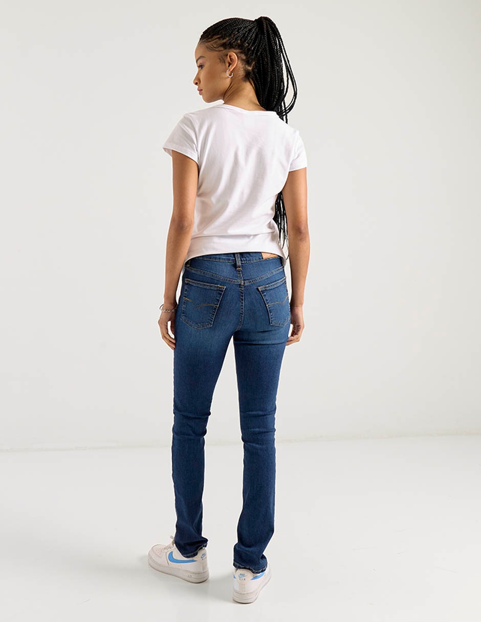 Jeans slim cintura alta para mujer 2