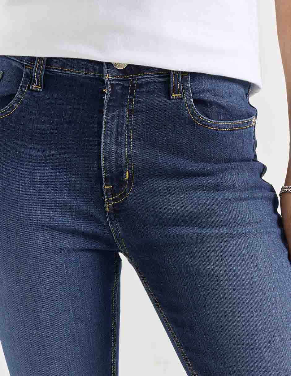 Jeans slim cintura alta para mujer 4