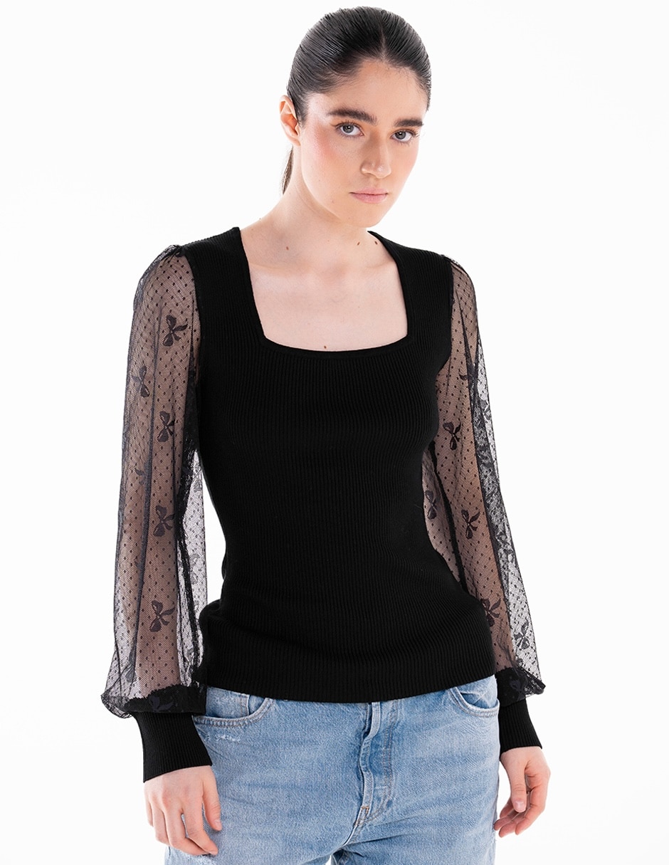 Blusa manga larga para mujer 4