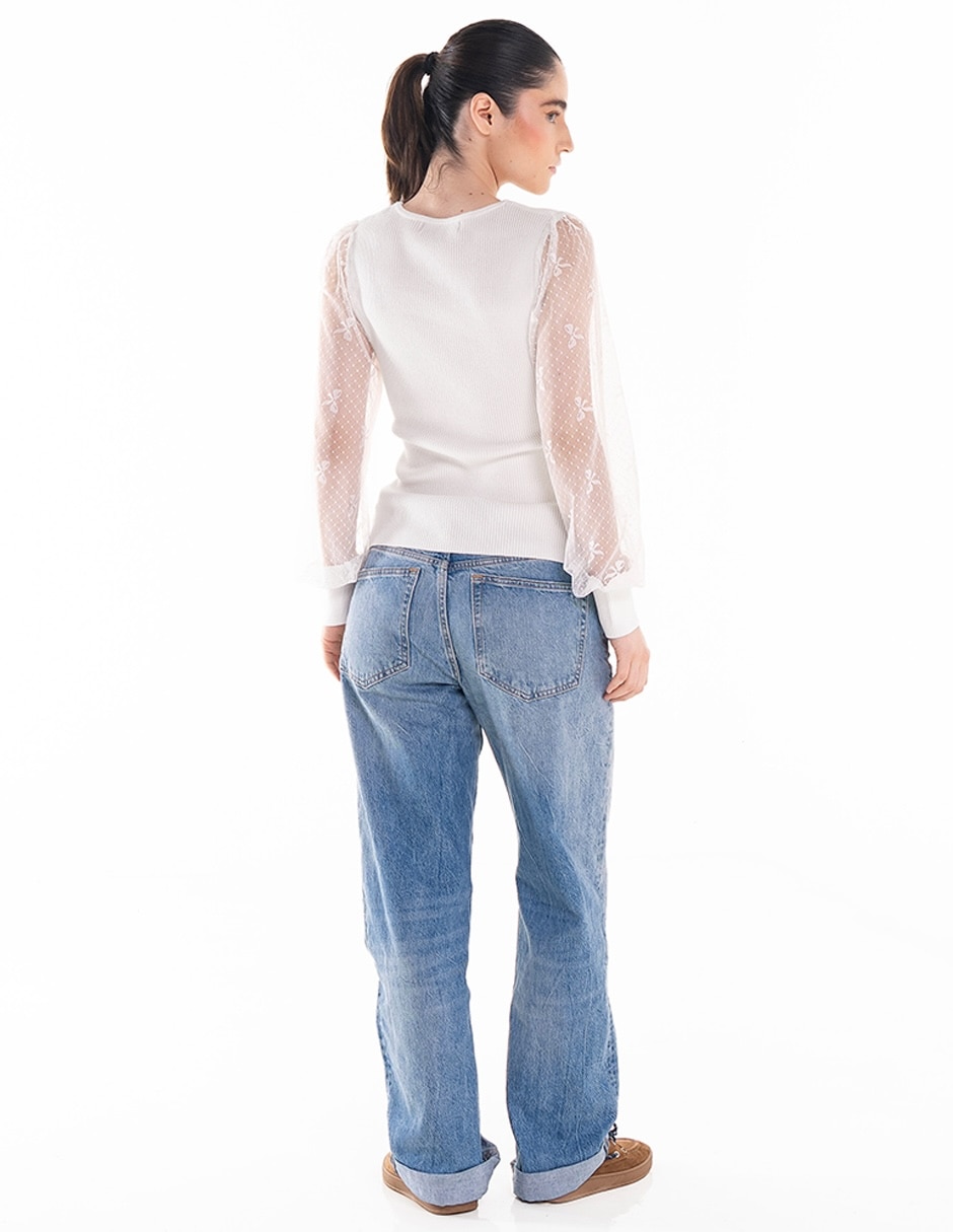 Blusa manga larga para mujer 4