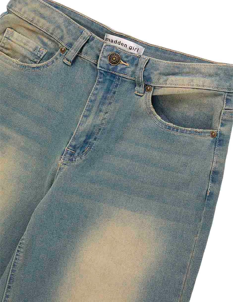 Jeans amplio cintura para mujer 5