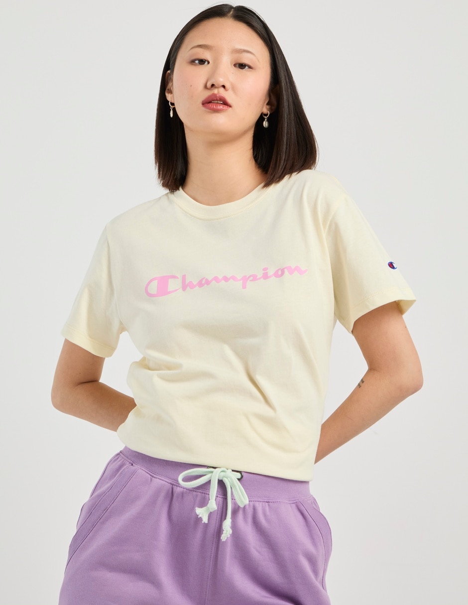Playera manga corta cuello redondo para mujer Playera manga corta cuello redondo para mujer