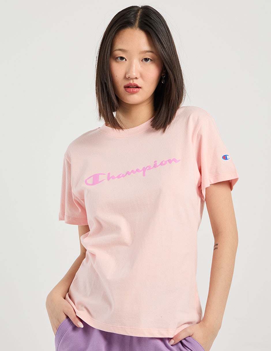 Playera manga corta cuello redondo para mujer 2