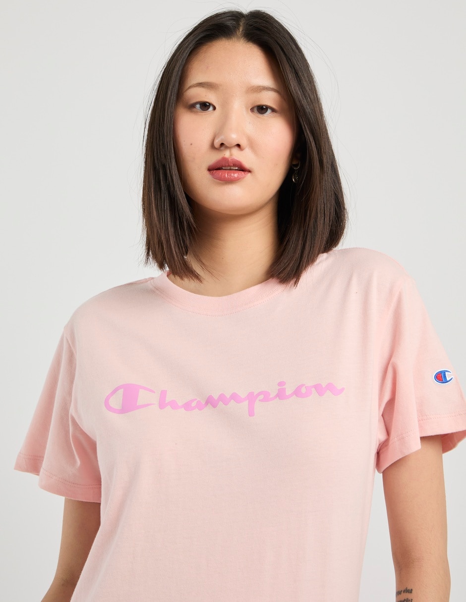 Playera manga corta cuello redondo para mujer 4