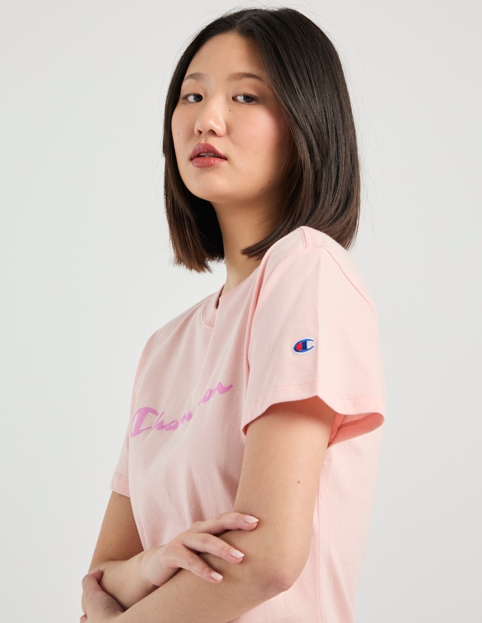 Playera manga corta cuello redondo para mujer 5
