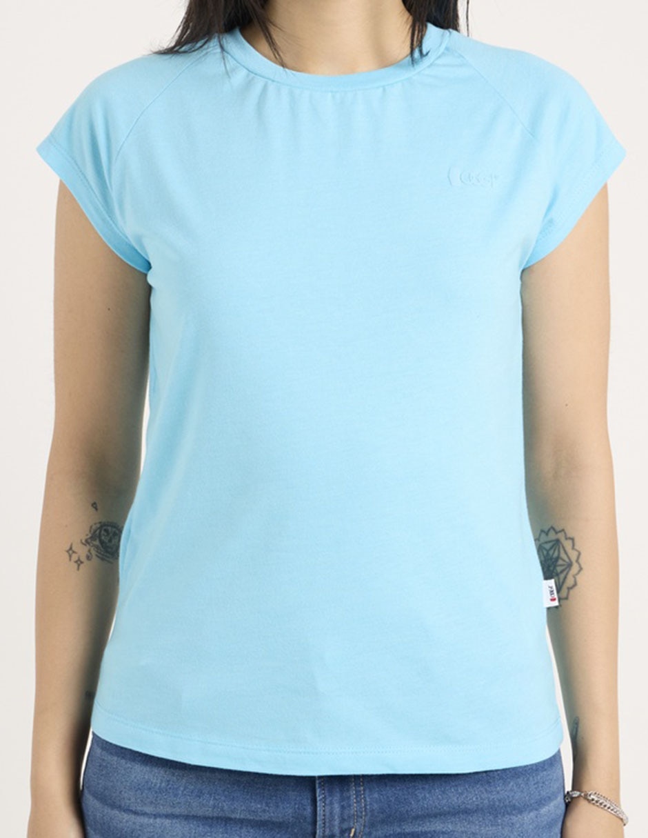 Playera manga corta cuello redondo para mujer 5