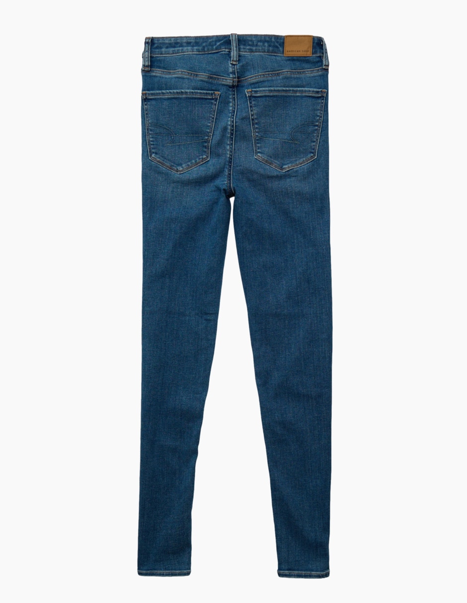 Jeans skinny cintura media para mujer 1