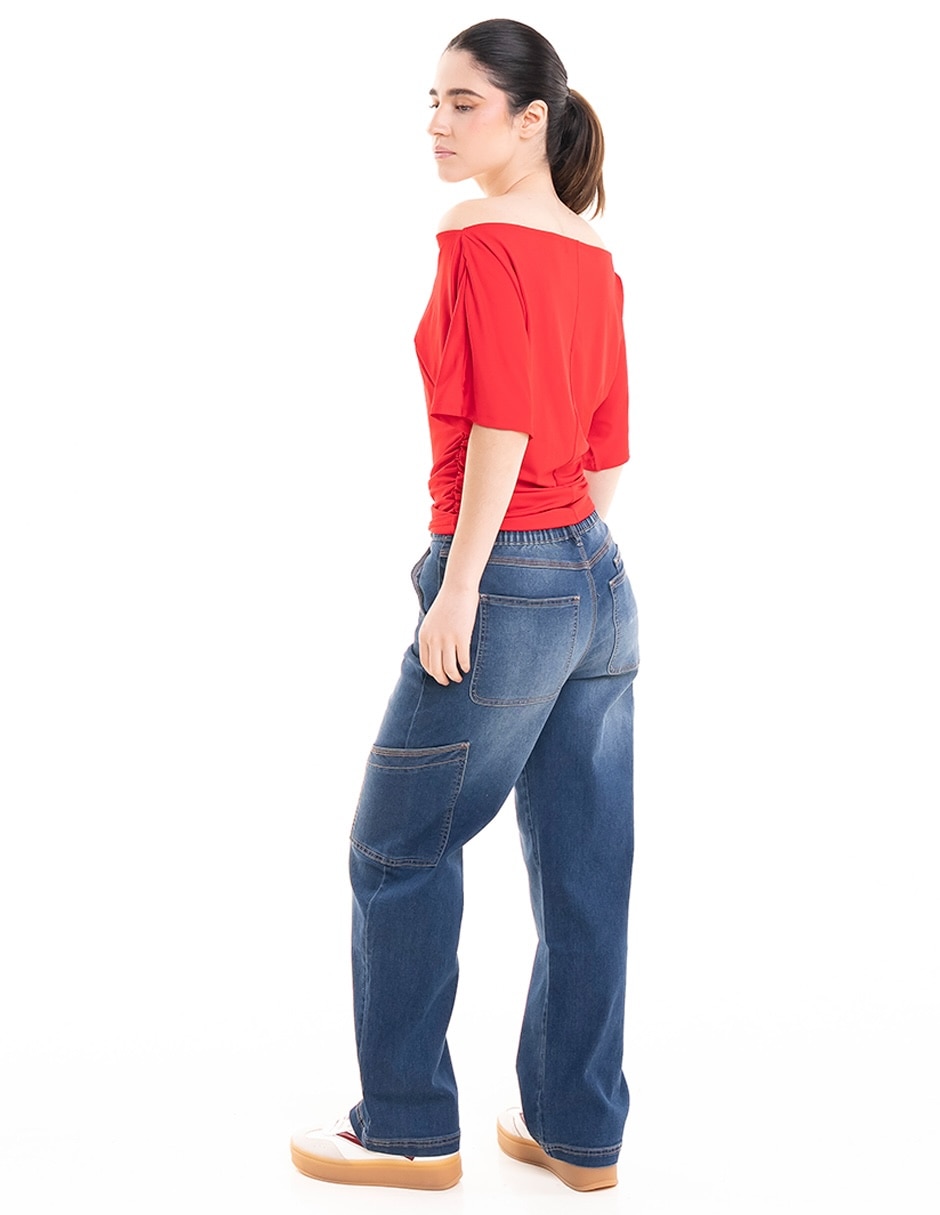 Blusa manga al codo para mujer 3
