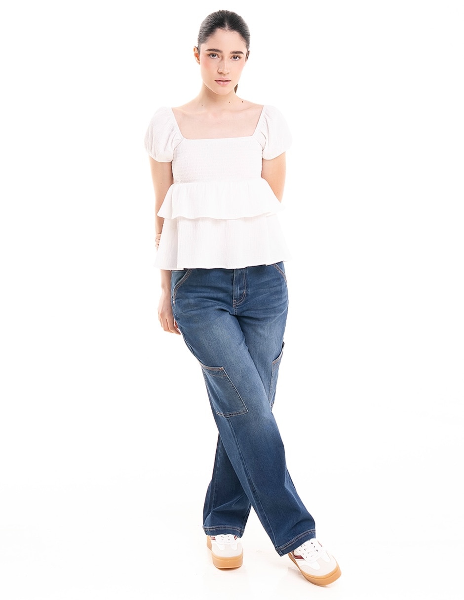 Blusa manga corta para mujer 3