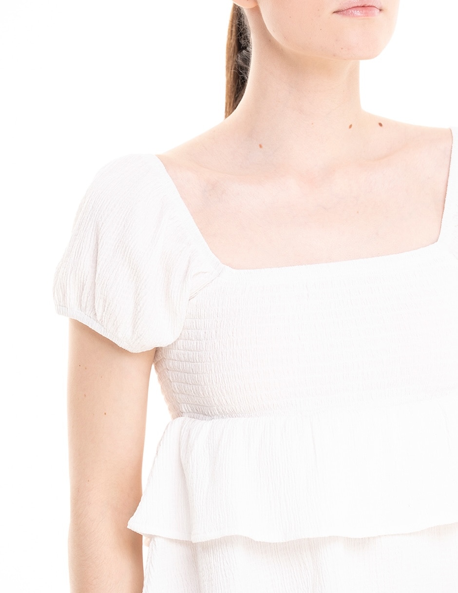 Blusa manga corta para mujer 4