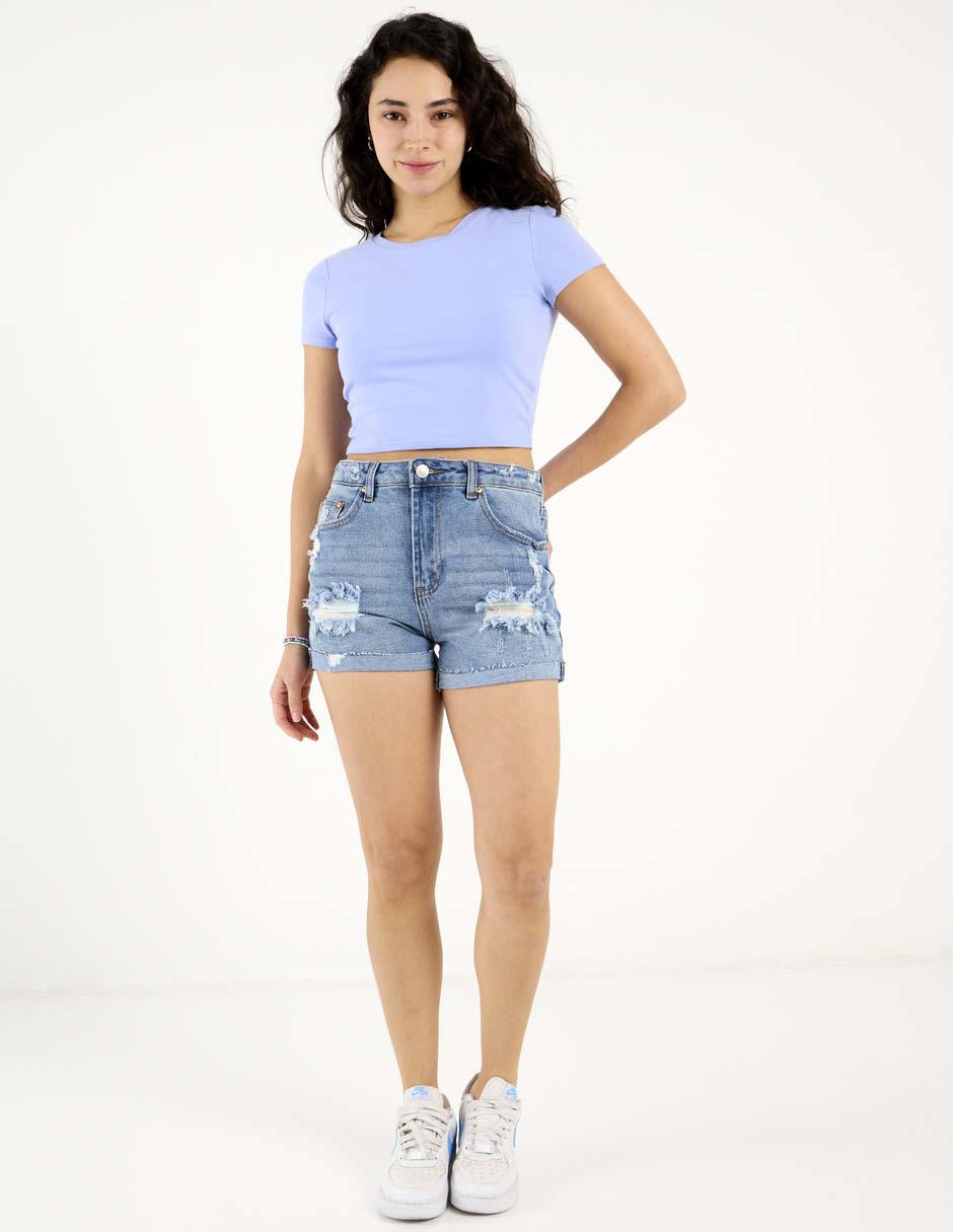 Short de mezclilla para mujer 2