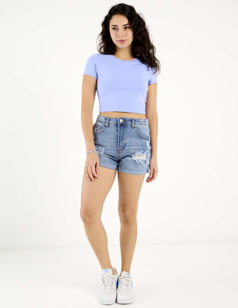 Short de mezclilla para mujer 3
