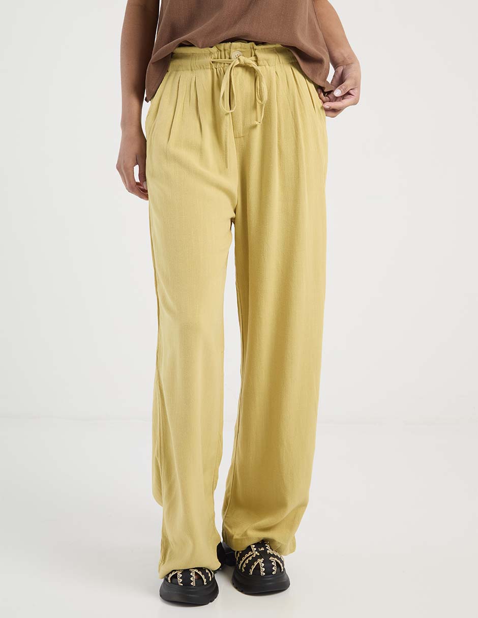 Pantalón relaxed palazzo para mujer