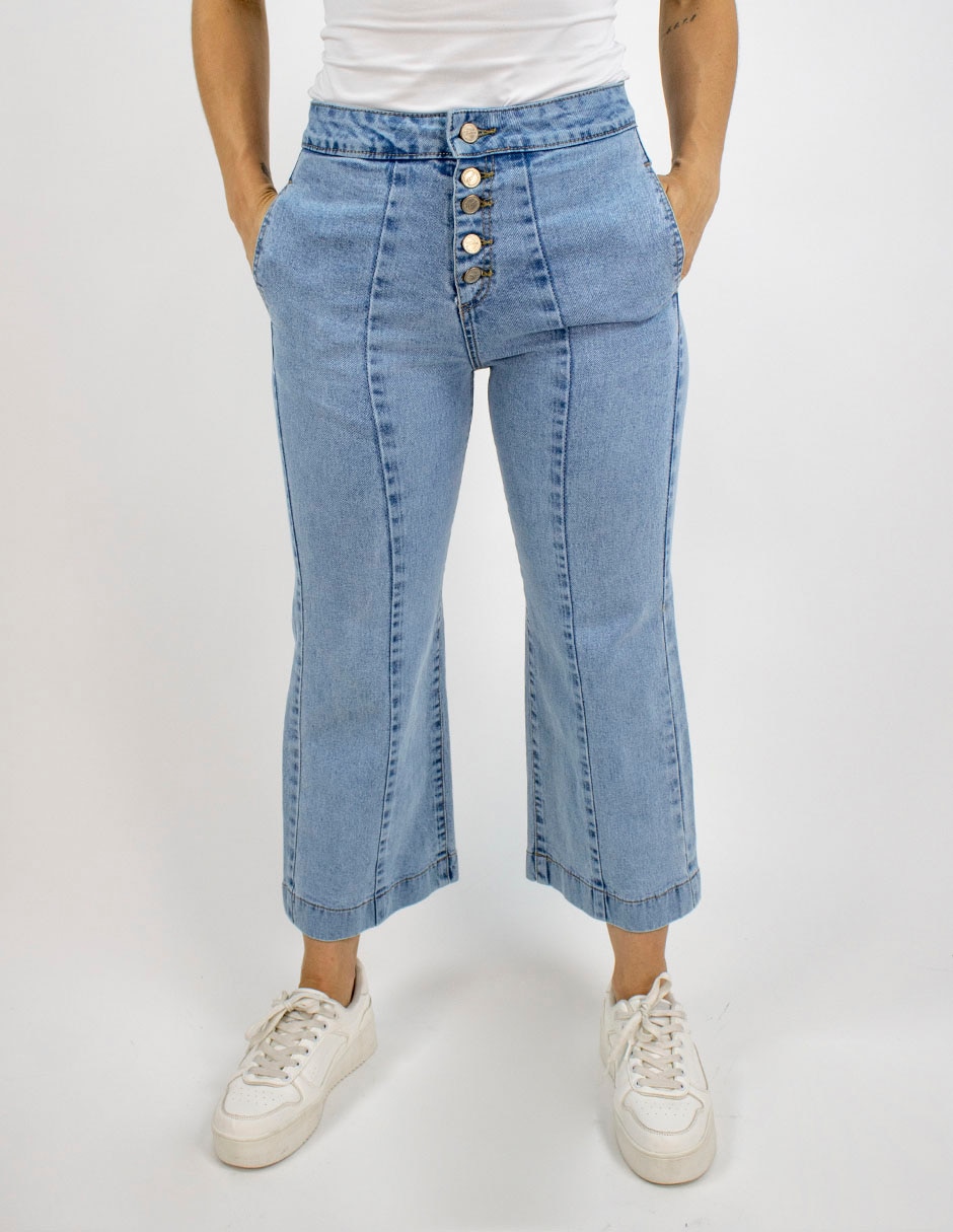 Jeans wide leg cintura para mujer Jeans wide leg cintura para mujer