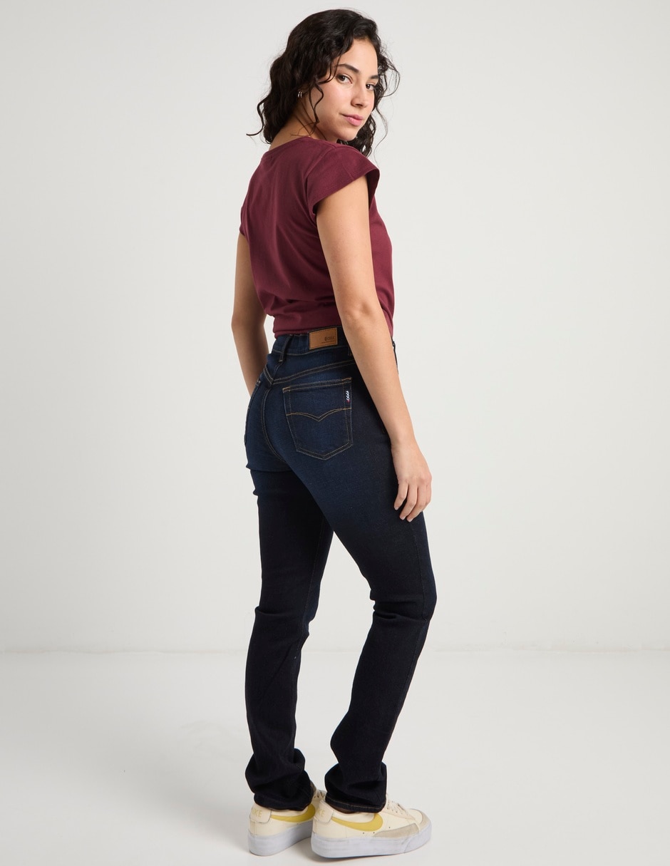 Jeans skinny a la cintura para mujer 6