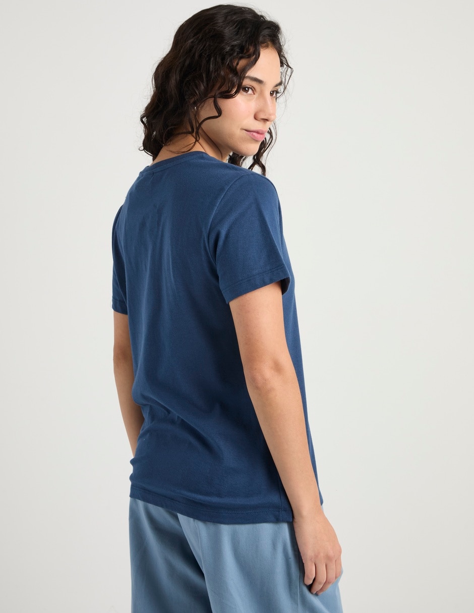 Playera manga corta cuello redondo para mujer 6